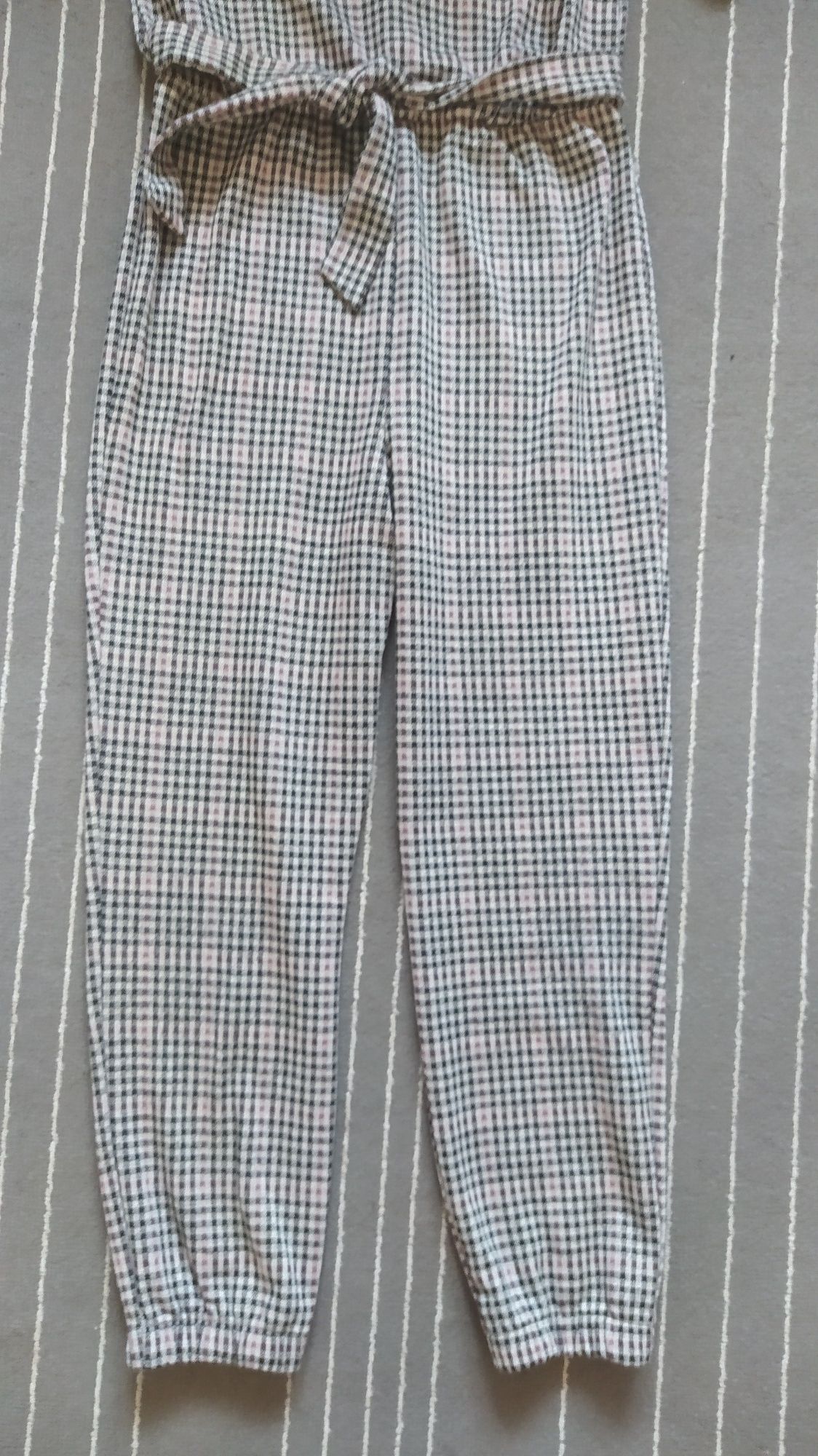 Kombinezon długi w kratę dla dziewczynki Primark jak nowy