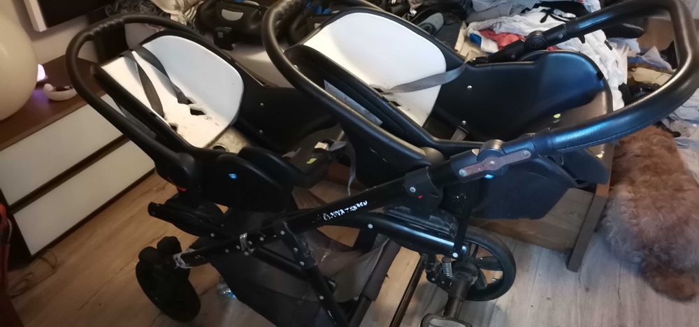 Carro de gémeos com ovo