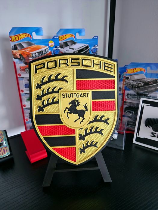 Tablica dekoracyjna Porsche emblemat logo tabliczka prezent obraz