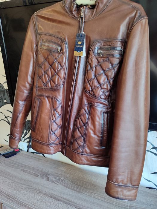 Дублёнака мужская натуральная кожа.