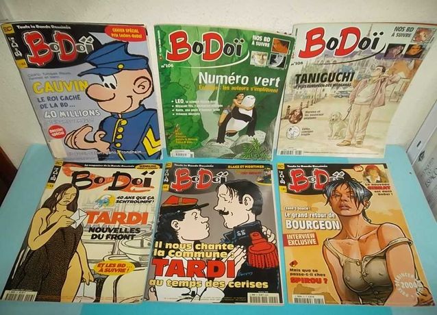 Lote 13 Revistas BODOÏ - banda desenhada em francês