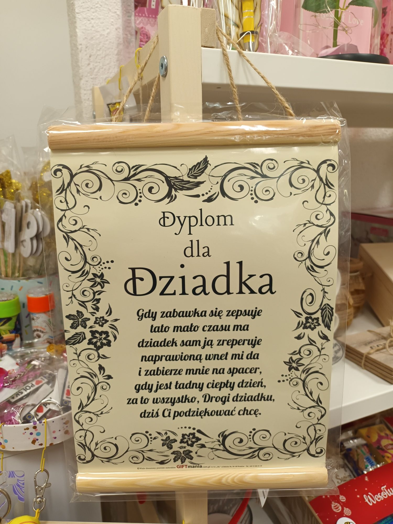 Dyplom dla dziadka