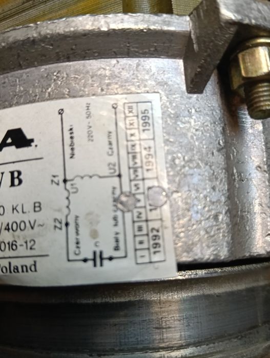 Silnik od wirówki Światowid.