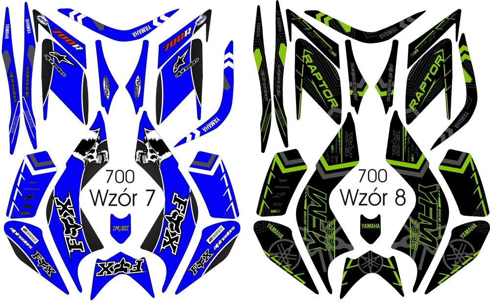 Naklejki Yamaha Raptor 350 700 okleina