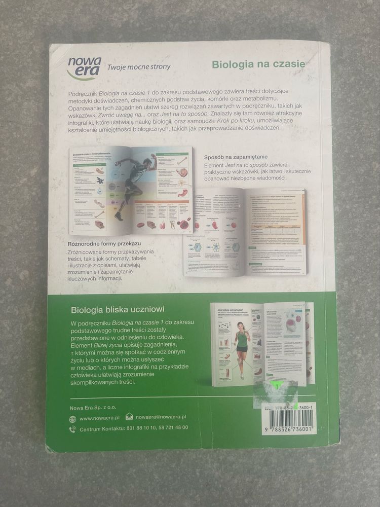 Podręcznik Biologia na Czasie 1 zakres podstawowy