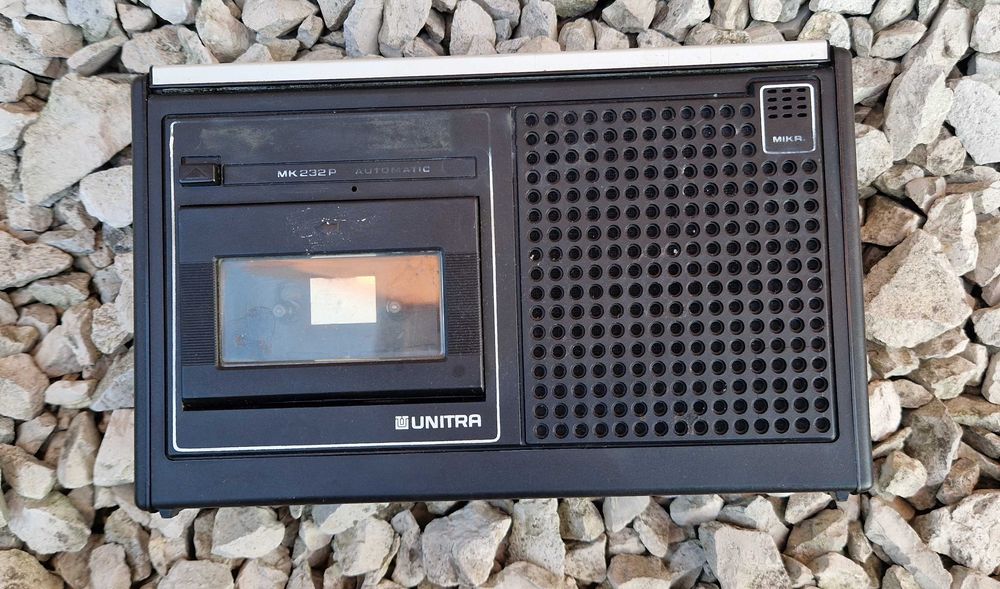 Magnetofon kasetowy Unitra MK232P PRL vintage retro stary