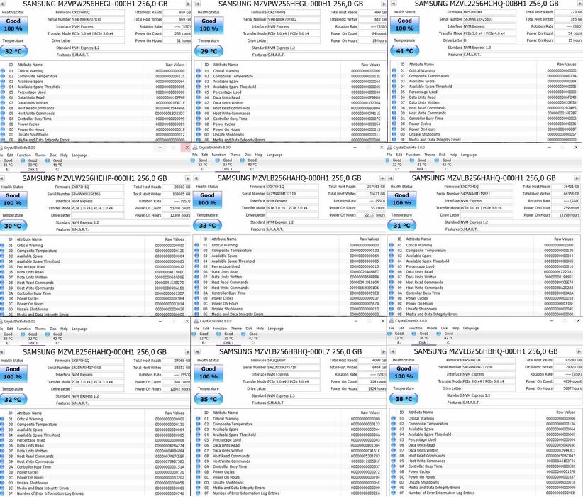 2.5 M.2 SSD диск 250GB 500GB 1TB Samsung EVO PRO WD Kioxia Crucial