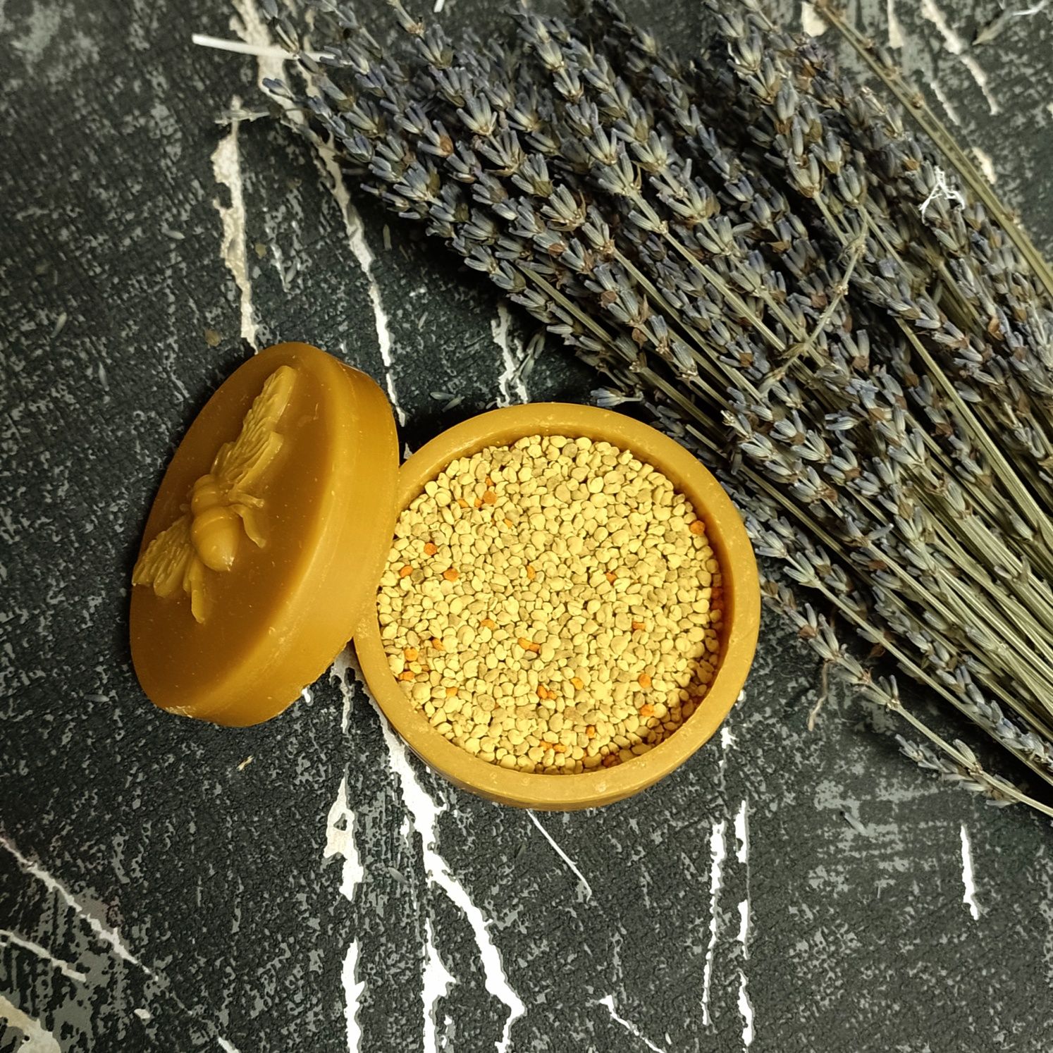 Pojemnik/Cukiernica z wosku pszczelego handmade eko 100% naturalne