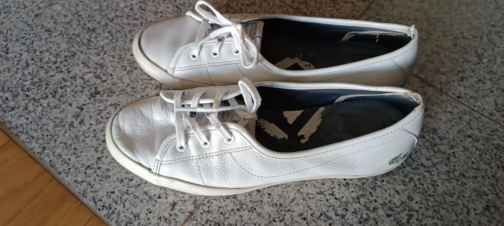 Lacoste chunky ziane białe skóra nat 40,5