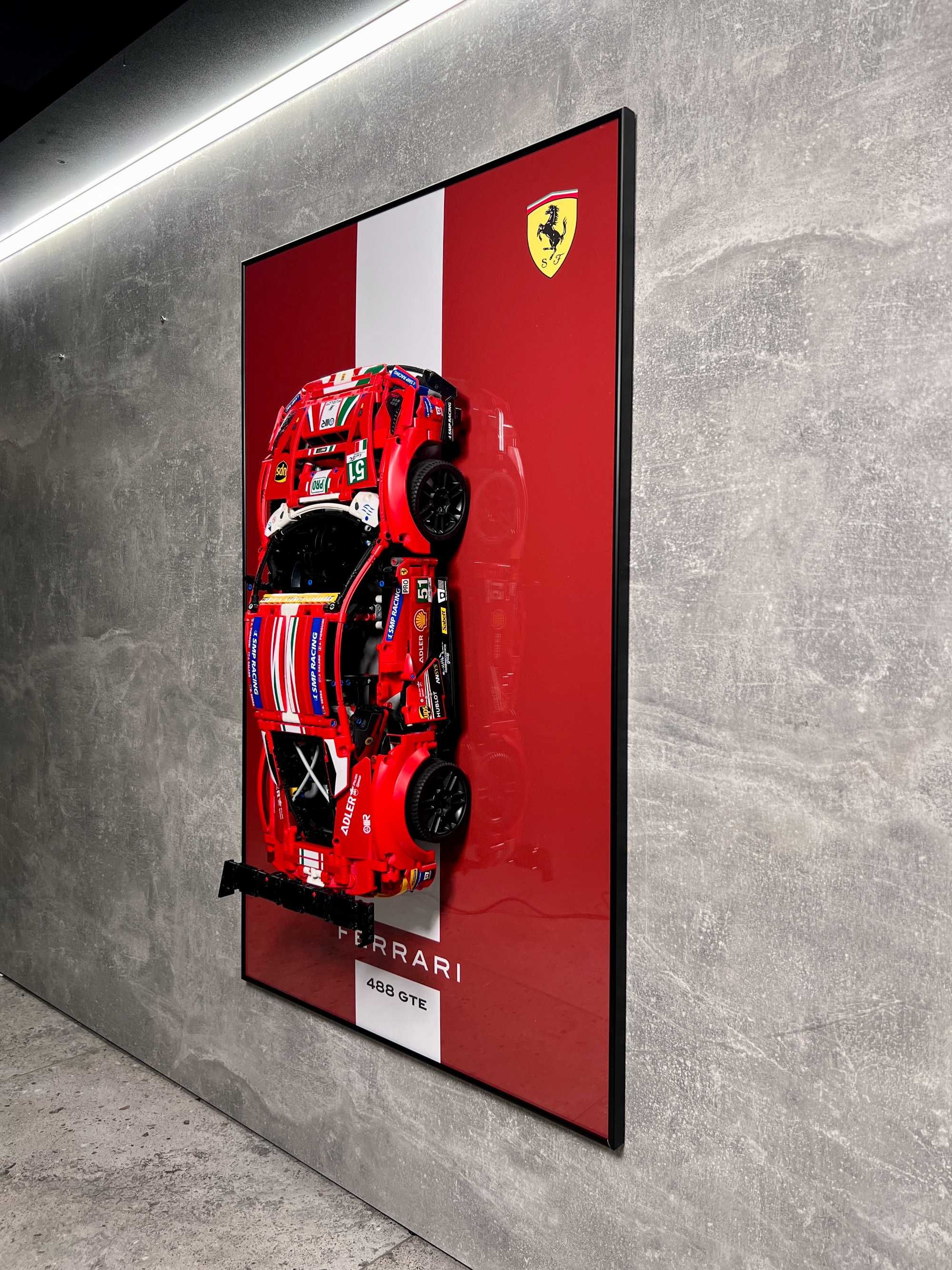 Арт Тримач Рамка LEGO Technic Ferrari 488 GTE AF 42125 Ферарі Лего ART