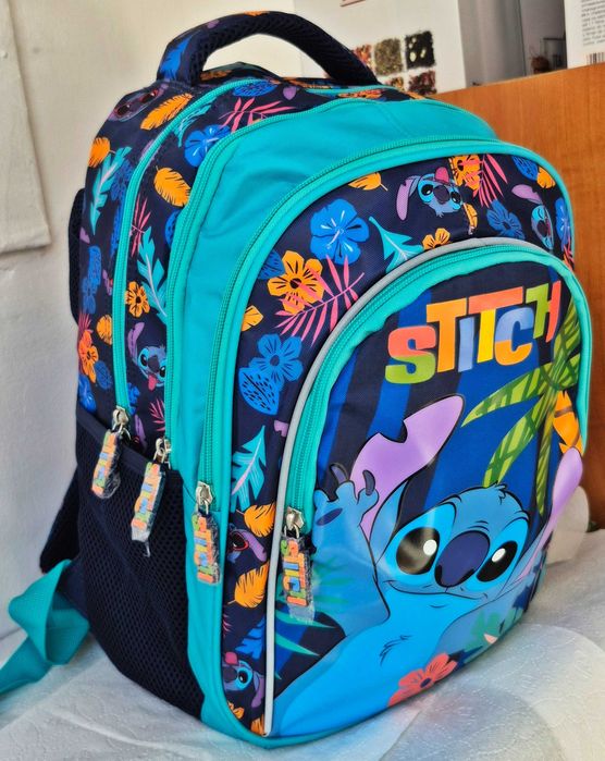 Plecak Szkolny Disney Stitch St. Majewski Lekki Wodoodporny NOWY
