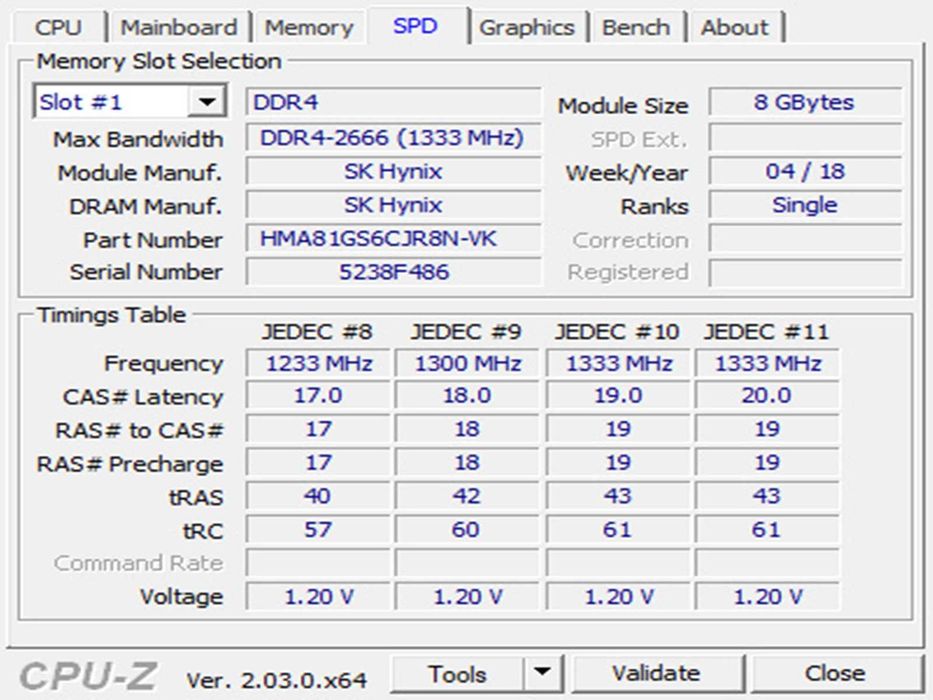 DDR4 16GB HyniX 2666v