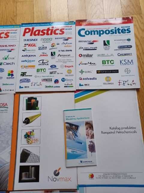 czasopisma branżowe plastics composites review 2009/10,2014/15 -15 szt