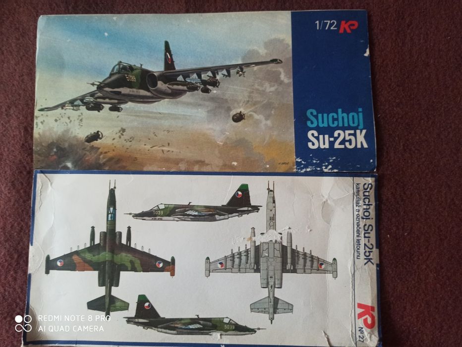 Продам сборную модель самолёта Su-25K.  Масштаб 1/72.