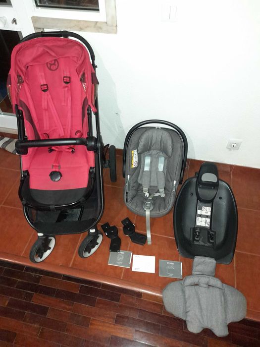 Conjunto Cybex - Carrinho, Ovo e Base