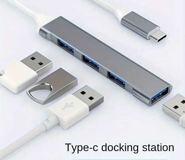 Docking USB-C com 4 portas USB
