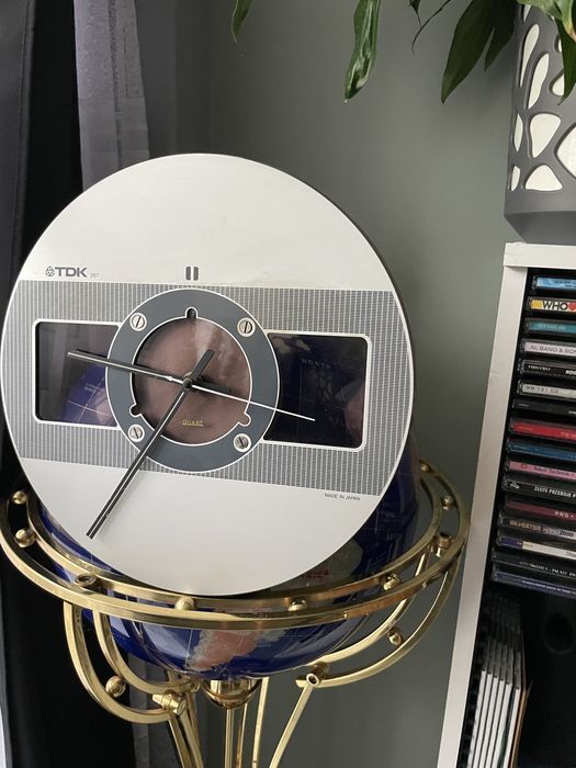 Szpula SA Magnetofon Szpulowy 26.5cm Zegar/Robiony na Zamowienie!