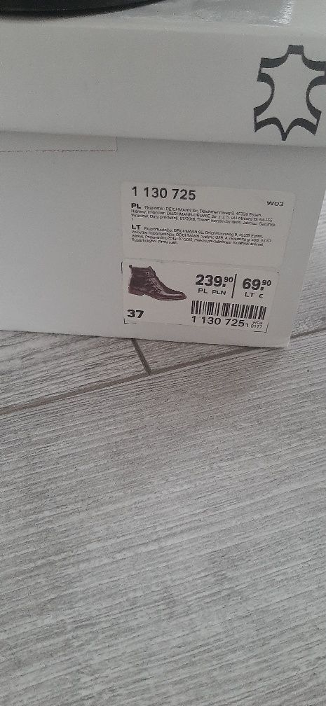 Botki skórzane Deichmann 5th Avenue