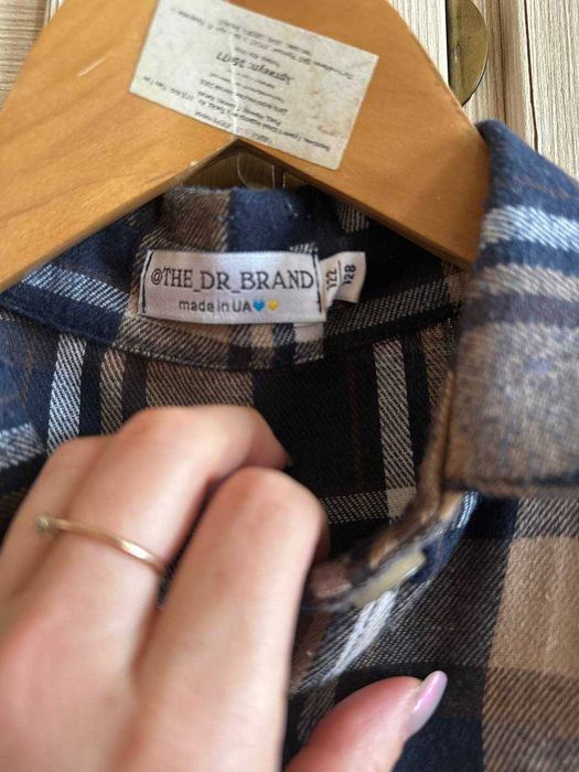 Рубашка теплая на мальчика 6, 7,  8 лет  (Zara, Tommy)