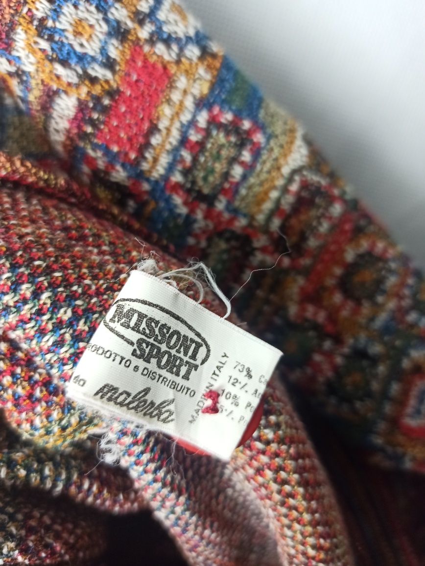 Missoni Sport Vintage 90s Multicolor Cardigan