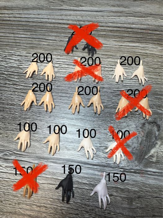 Ever after high руки, кисті , запчастини до Евер афтер хай