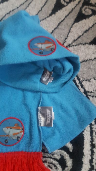 Komplet czapka i szalik Samoloty Disney