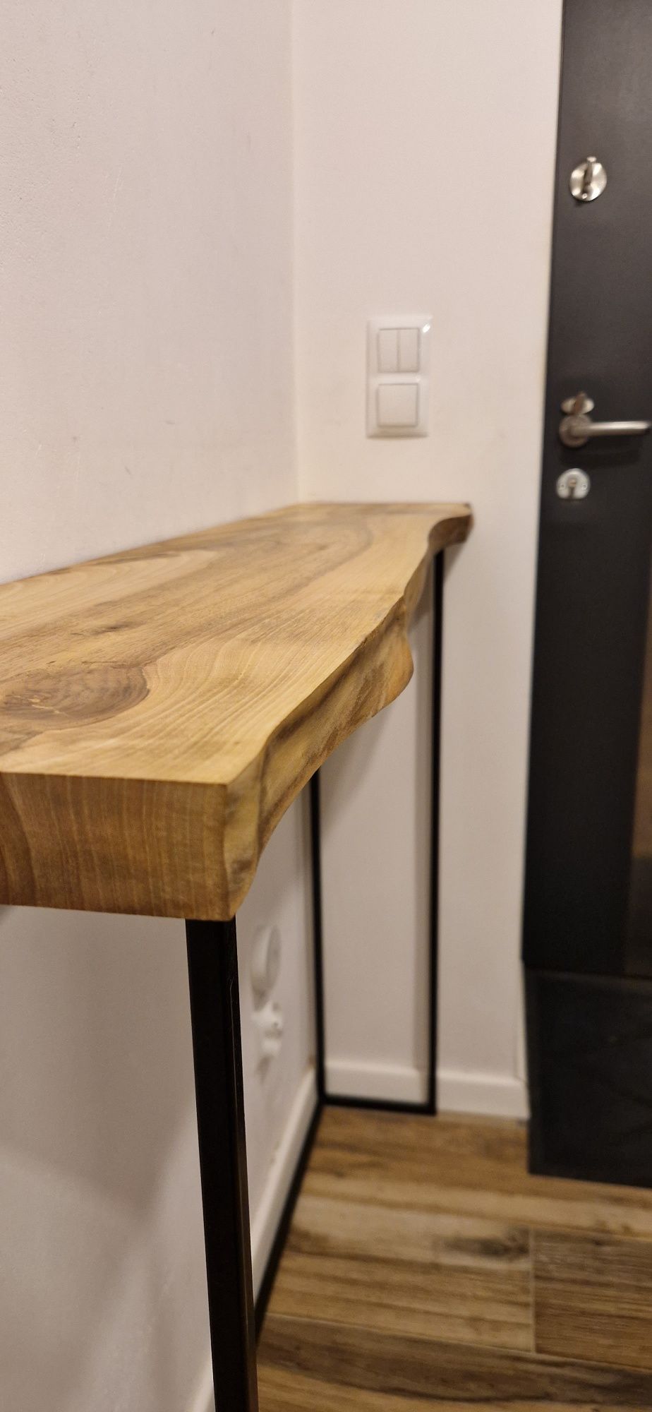Konsola loft blat z orzecha