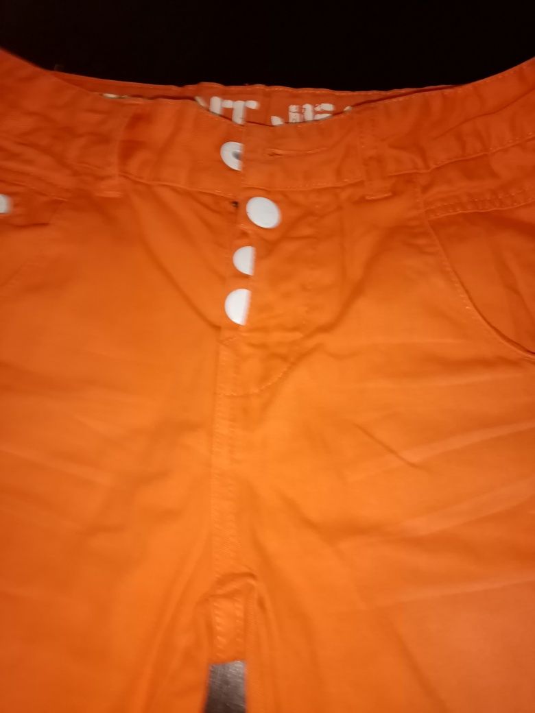 Krótkie spodenki chłopięce jeans 152