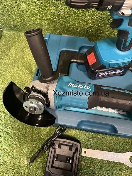Набір інструментів Makita 2в1: Шурупокрут-дриль DTW486 і болгарка 9237