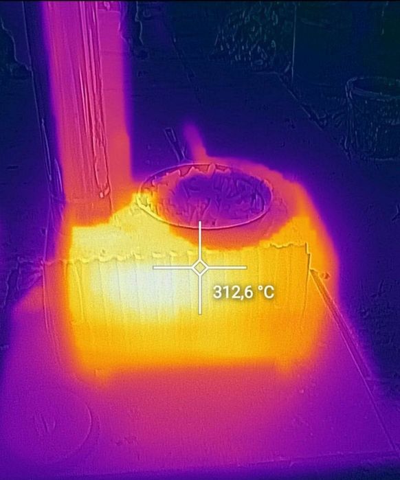 Печь буржуйка чугунная на дровах для дачи для комнаты