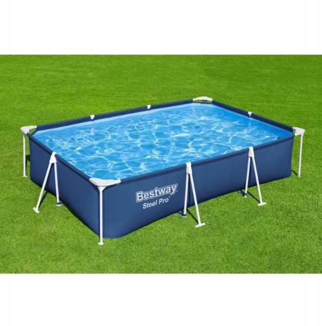 basen stelażowy ogrodowy bestway 259x170x61 cm 2300l prostokątny