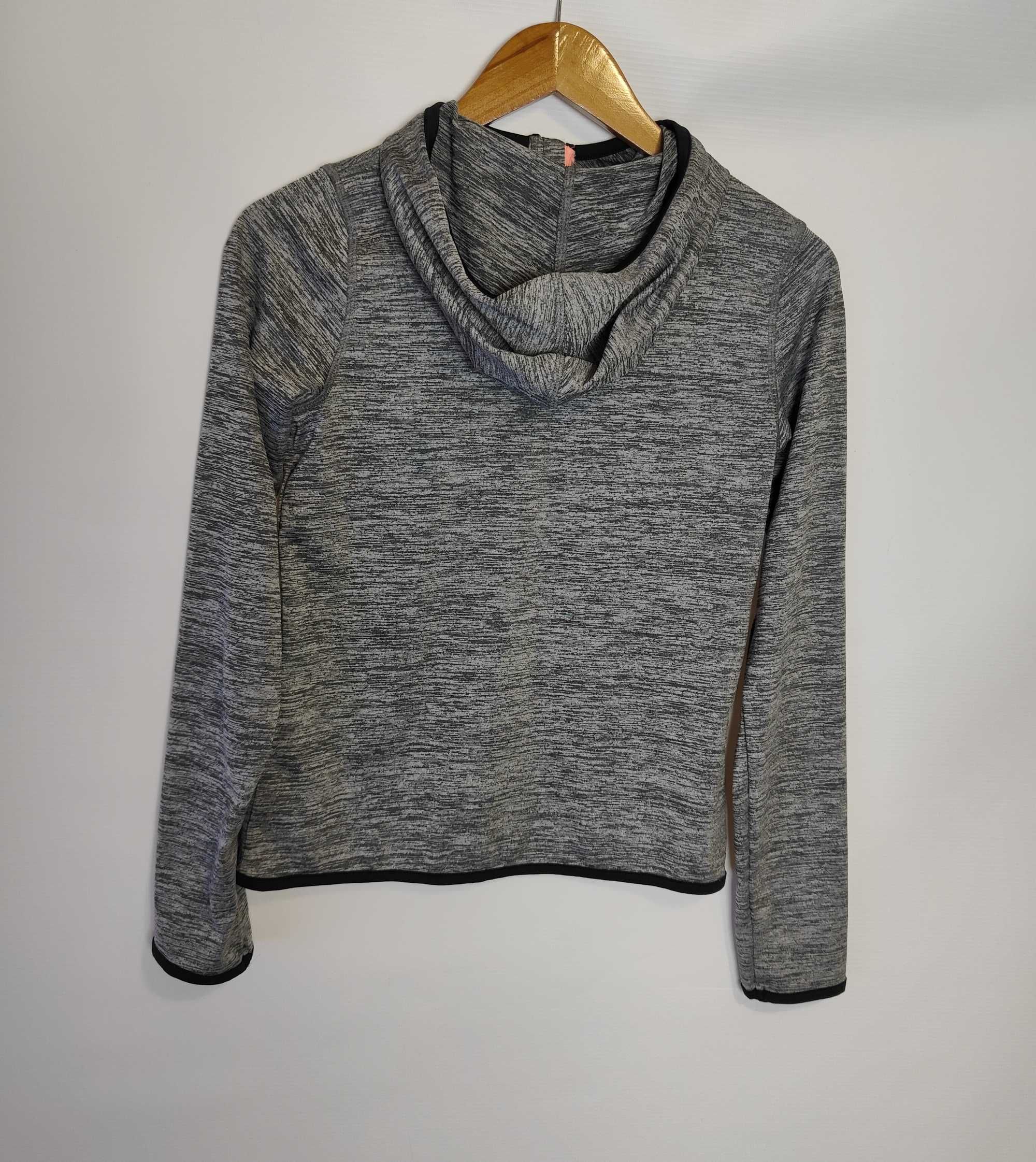 Bluza Damska Szara  z Kieszeniami Sportowa z Kapturem H&M (S)
