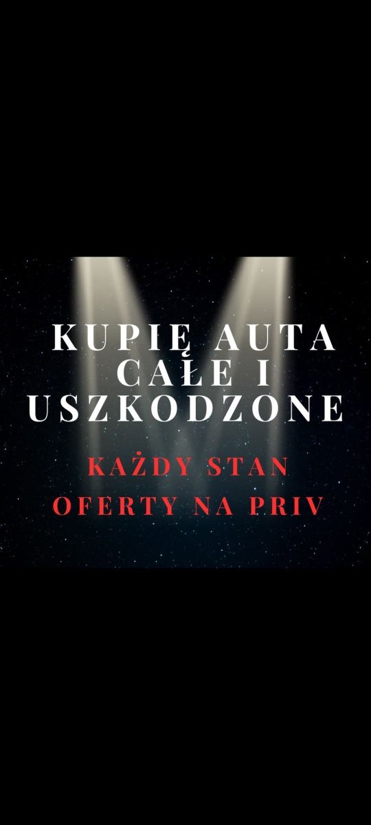 Skup aut sprawne lub uszkodzone