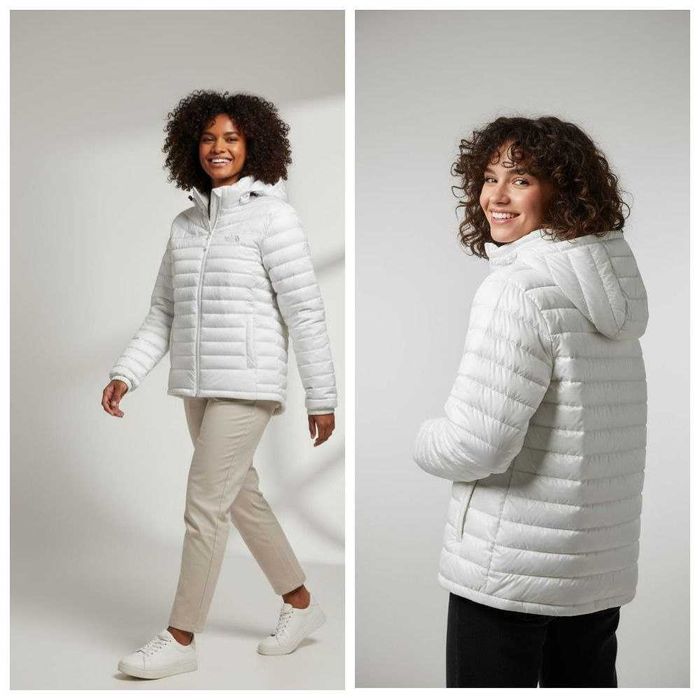 Белая пуховая куртка The North Face Gore-Tex, р. L/XL