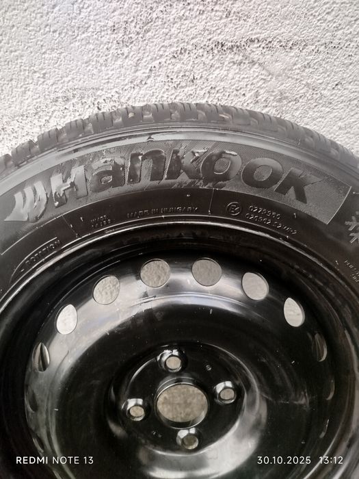 Koła Stalowe KIA 6Jx15 (4x100,ET46)+ Opony Hankook 185/65R/15 88T M+S