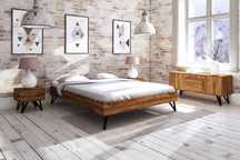 Łóżko z drewna litego marki TheBEDS 180x220 cm.
