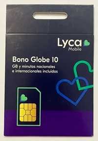 Lycamobile ES Starter Karta Prepaid SIM Card € 10