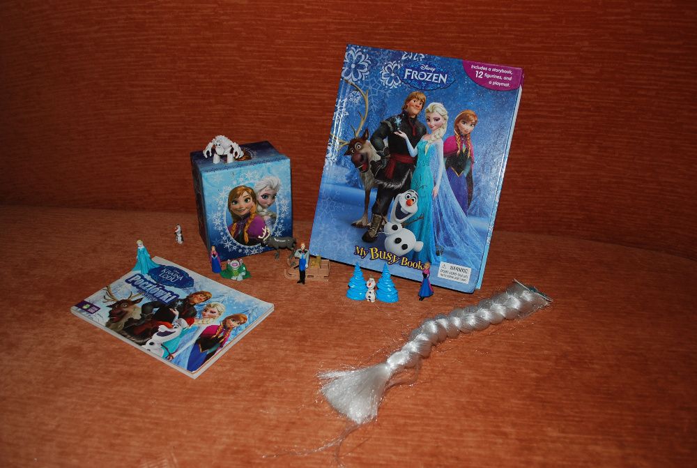 Kraina lodu Elza książka figurki zestaw Frozen Anna Olaf