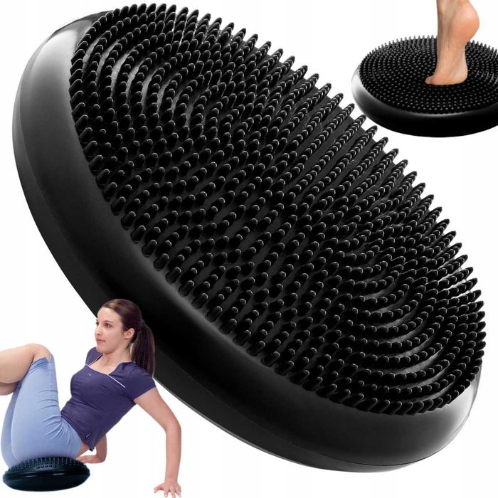 PODUSZKA SENSORYCZNA Sensomotoryczna DYSK Jeż BERET Fitness 32 cm.