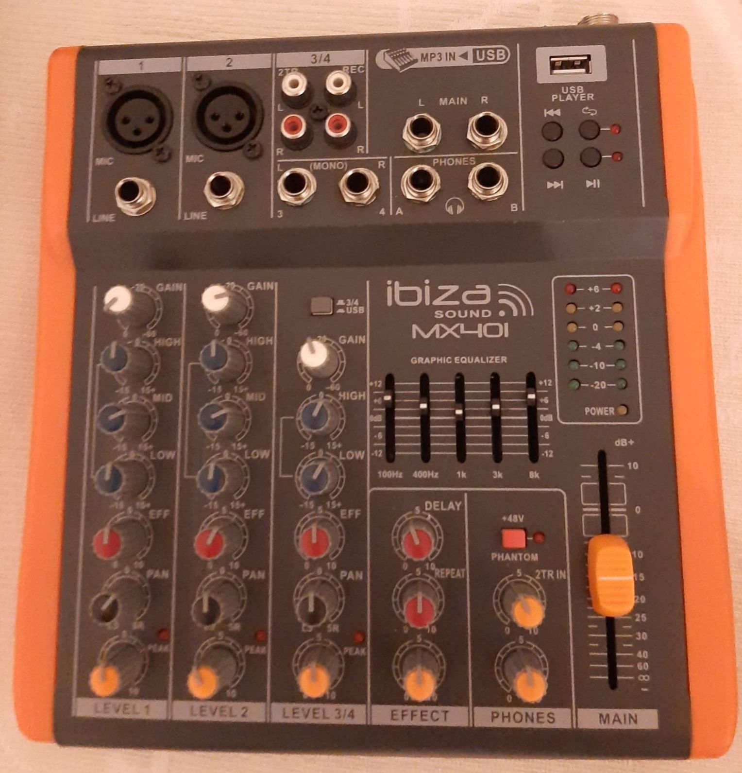 Mesa de mistura Ibiza sound MX 401