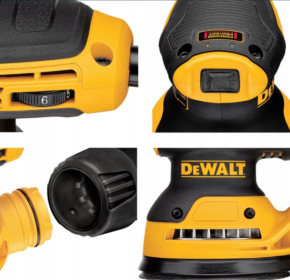 DEWALT Szlifierka Mimośrodowa Oscylacyjna Sieciowa Regulacja 280W