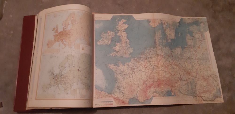 Atlas Świata PWN Topograficzny Wojska Polskiego 1962r. duży format!