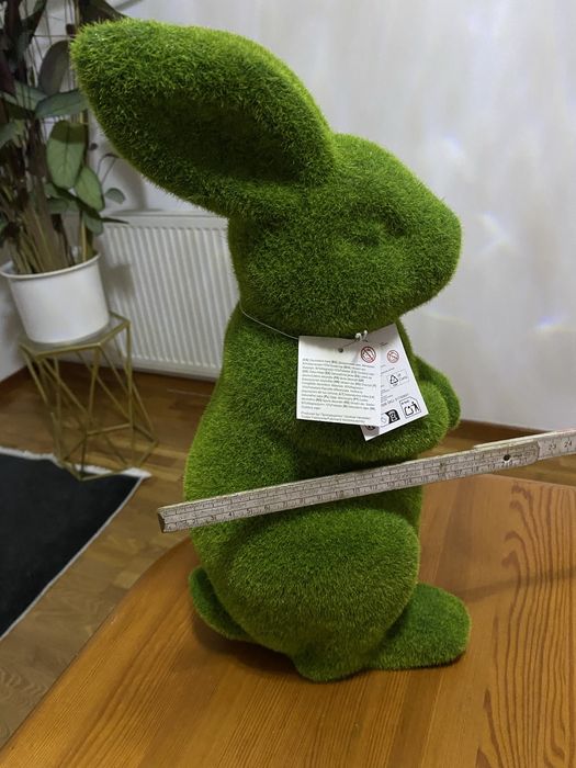 Zajac cieżki duzy - zielony 42 cm