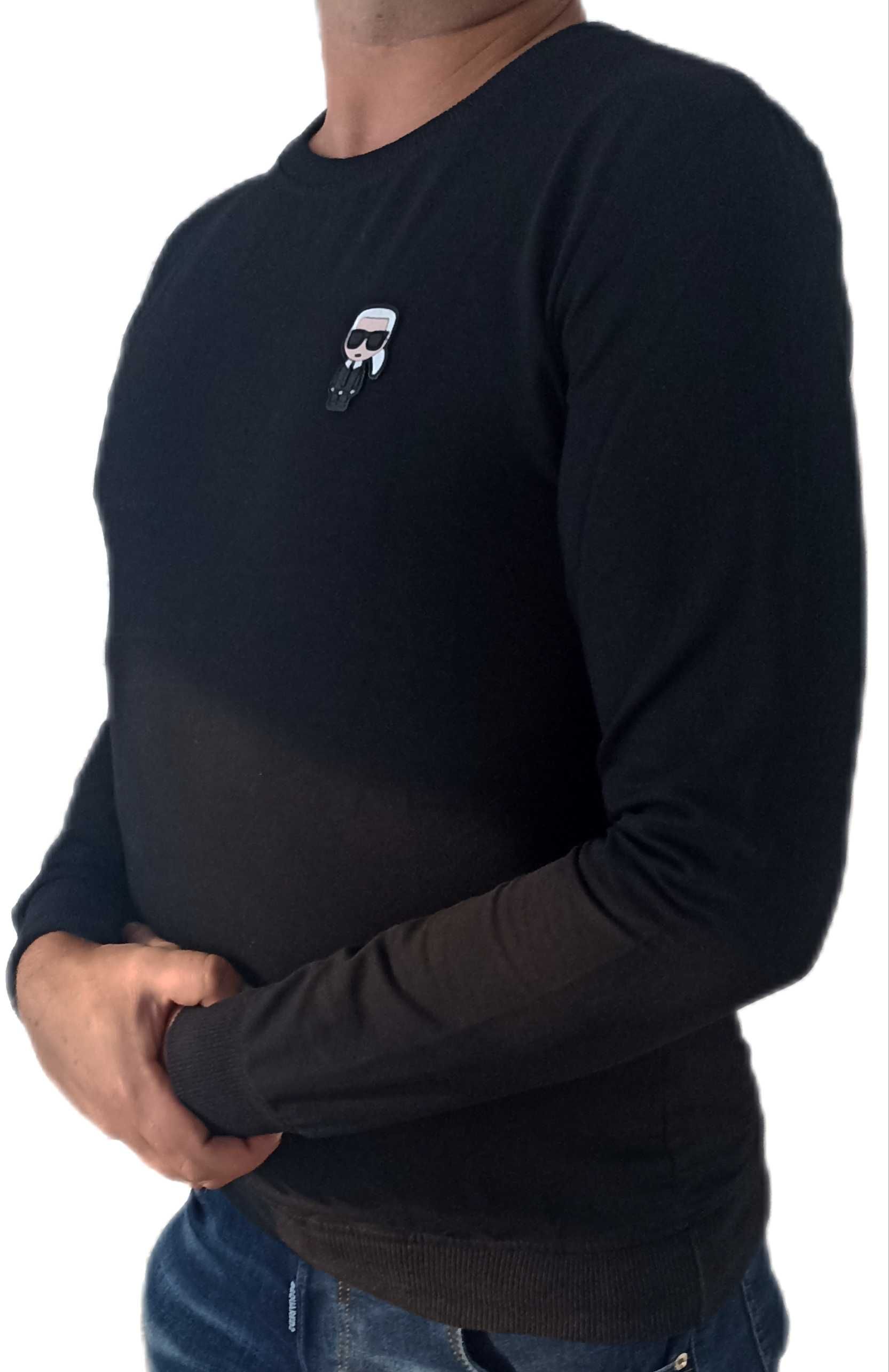 Karl Lagerfeld Bluza Czarna r.S