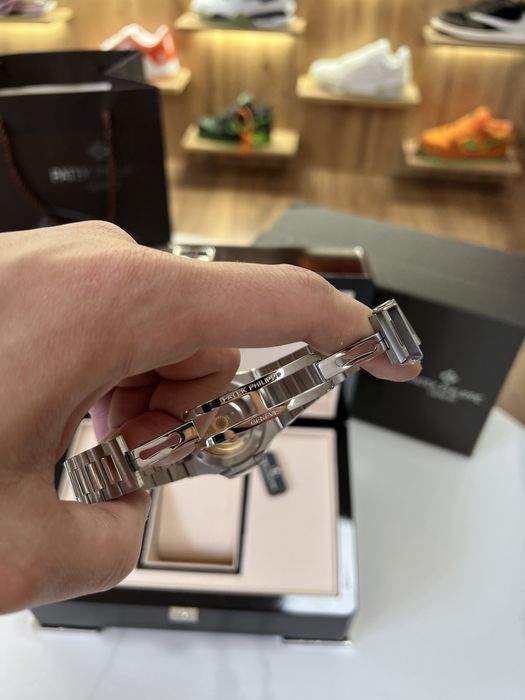 ‼️Знижка‼️ Годинник PATEK PHILIPPE Nautilus 40mm Silver / Blue