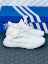 Adidas Yeezy Boost 350 V2 All White кроссовки Адидас Изи Буст 350 белы