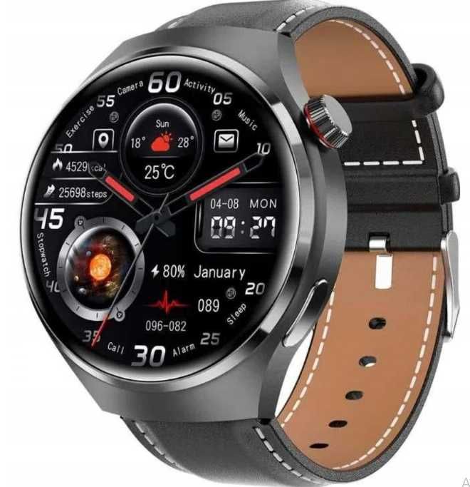GT4PRO Smartwatch GPS Tracker Monitorowanie tętna SPO2 NFC ttst1472