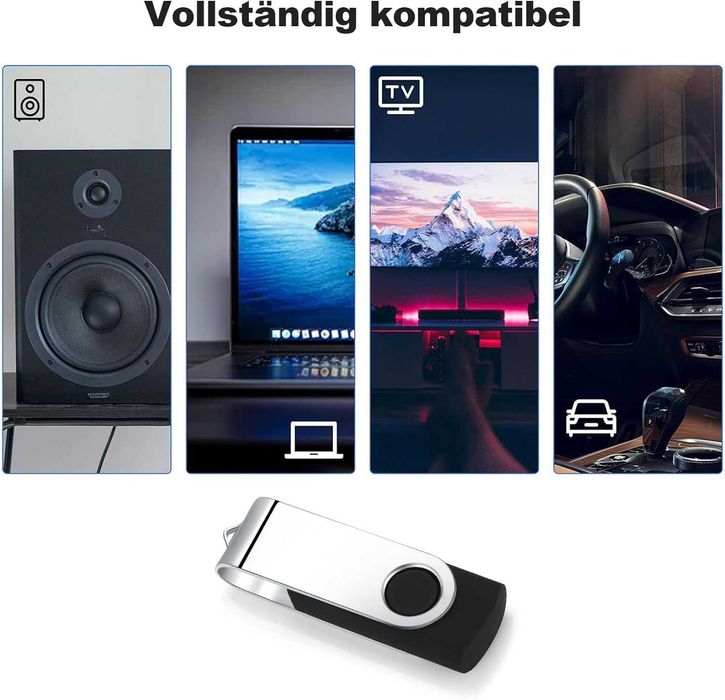 SRVR Pendrive 8GB USB 2.0 20 sztuk z wskaźnikiem LED i paskiem