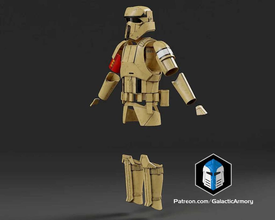 Zbroja Shoretrooper + Hełm - Gwiezdne Wojny, Rogue One, Legion 501st