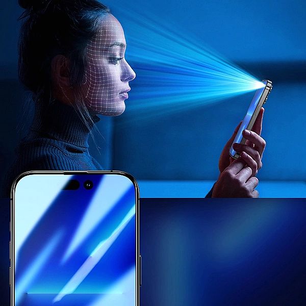 Joyroom Knight 2,5D Privacy TG szkło hartowane do iPhone 14 Plus z fil